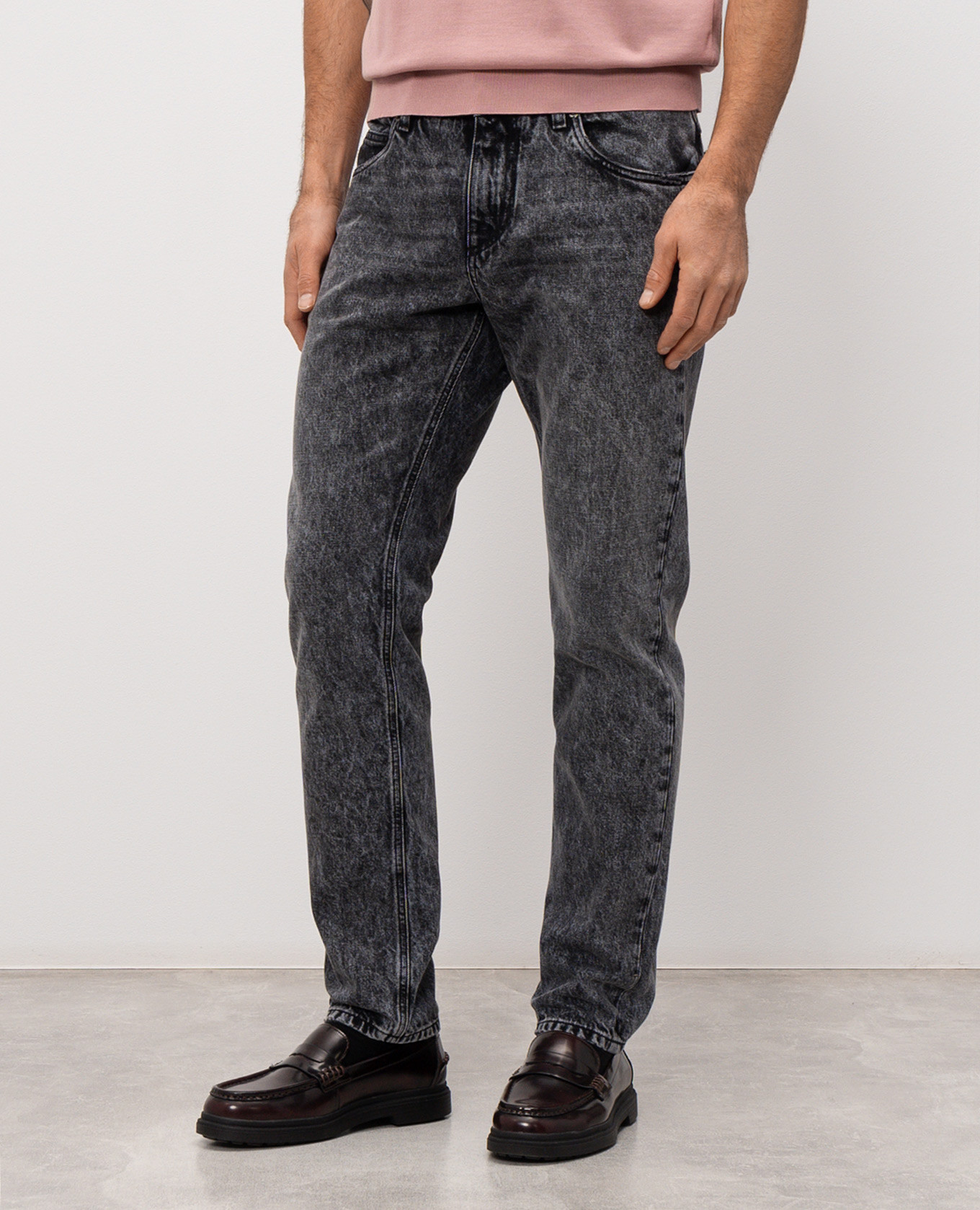 

Grey jeans with logo patch Dolce&Gabbana