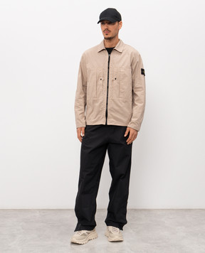 Stone Island Beige zip-up shirt L1S151200005S0298