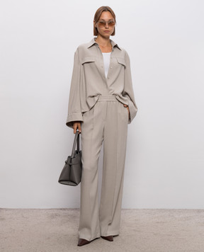 Brunello Cucinelli Beige wool pants MP542P9002