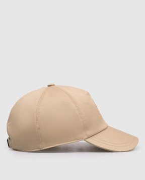 Peserico Beige cap with embroidered emblem R76057C0RCC762