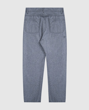 Brunello Cucinelli Children's blue wool pants B038PP118C