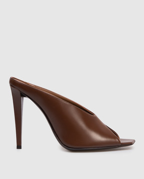 Giuseppe Zanotti Brown leather Key mules E600071