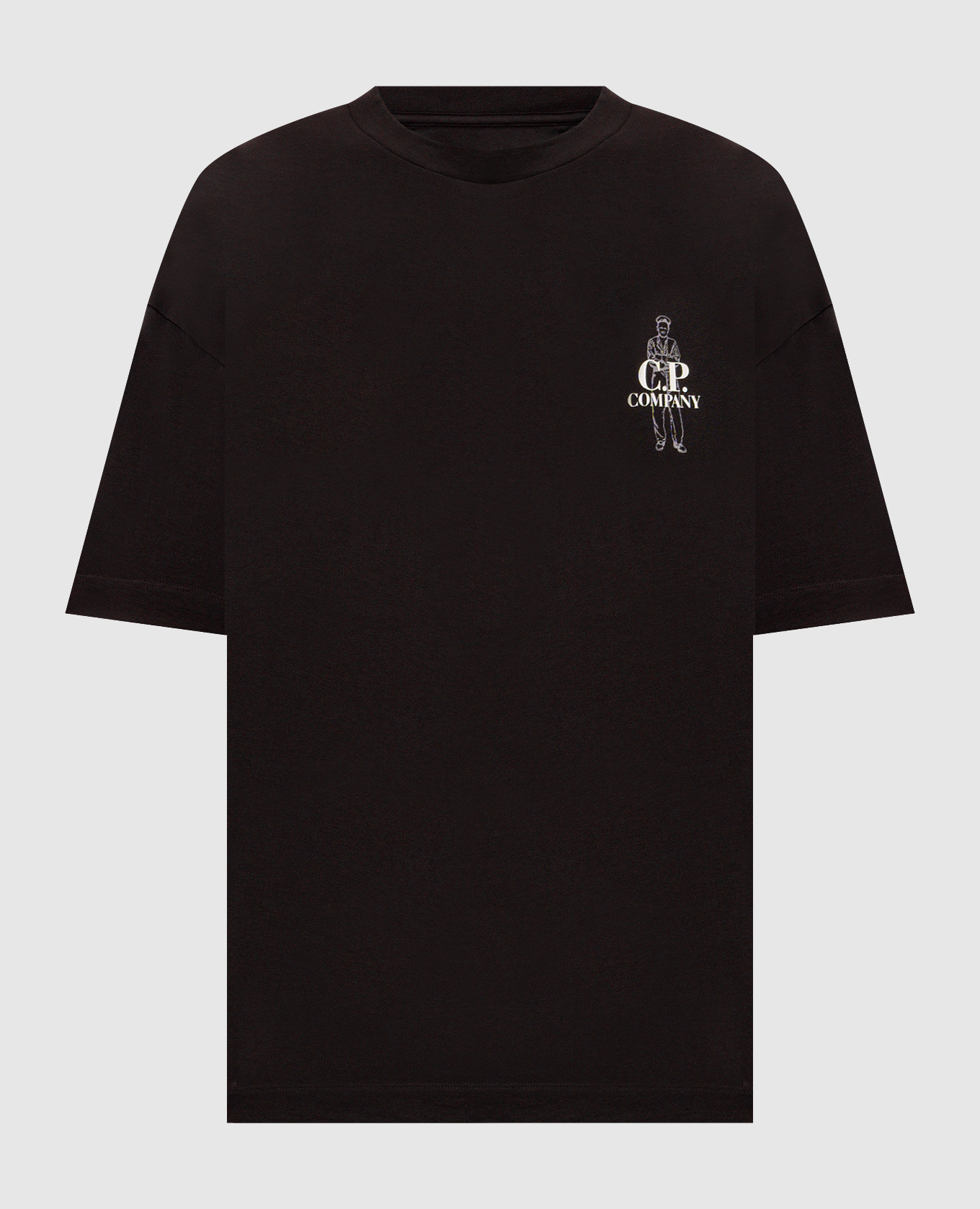 Black T-shirt with print