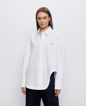 The Attico White shirt with embroidered emblem 261WCH00004CCC052AA