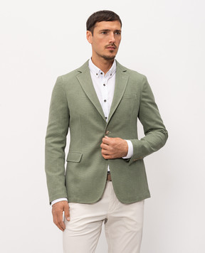Florentino Green jacket with linen 126367610303