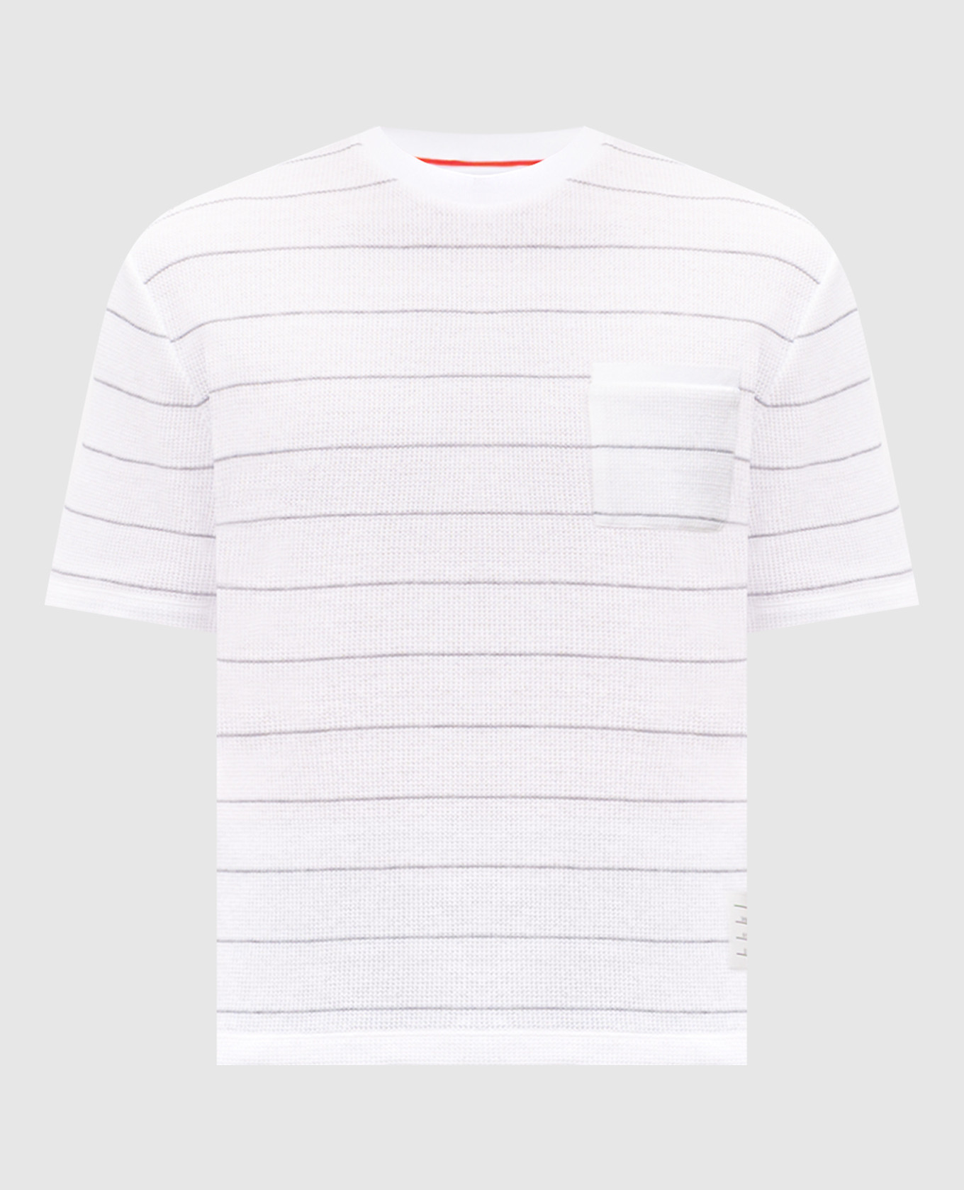 

White striped linen t-shirt Thom Browne