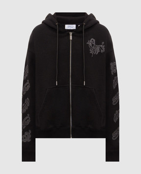 Off-White Black Paisley Sports Jacket 44MBE015F26F005