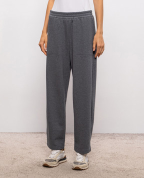 Brunello Cucinelli Gray sweatpants MN05NB2X99