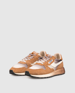 AUTRY Brown REELWIND combination sneakers WWLWDI04