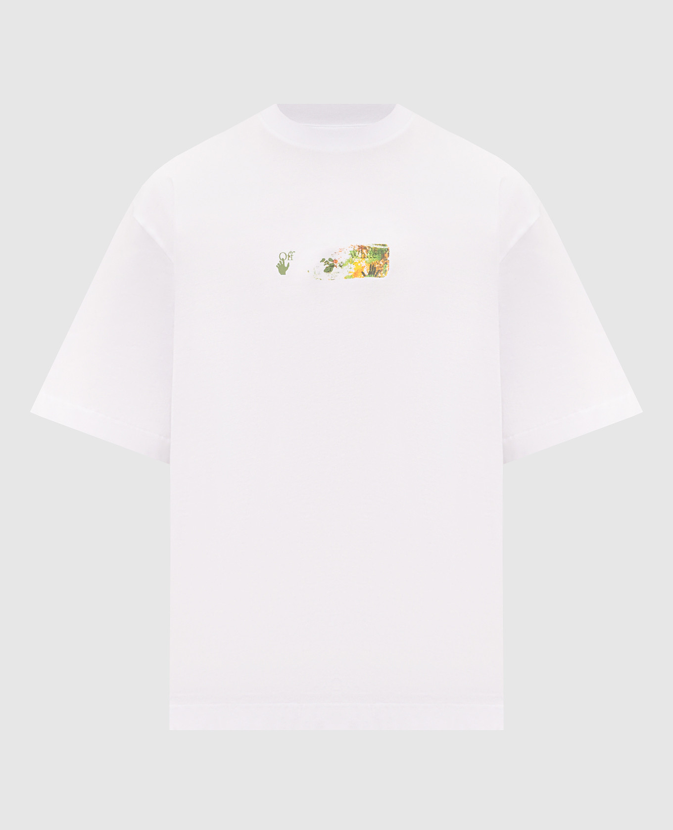 White T-shirt with Spices Arrow print
