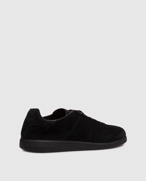 Santoni Black suede sneakers MBPL22072NERTSE2