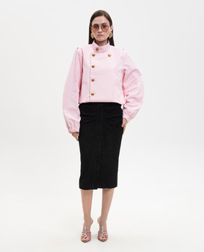 Valentino Black suede pencil skirt 8B0NI08AA6Q