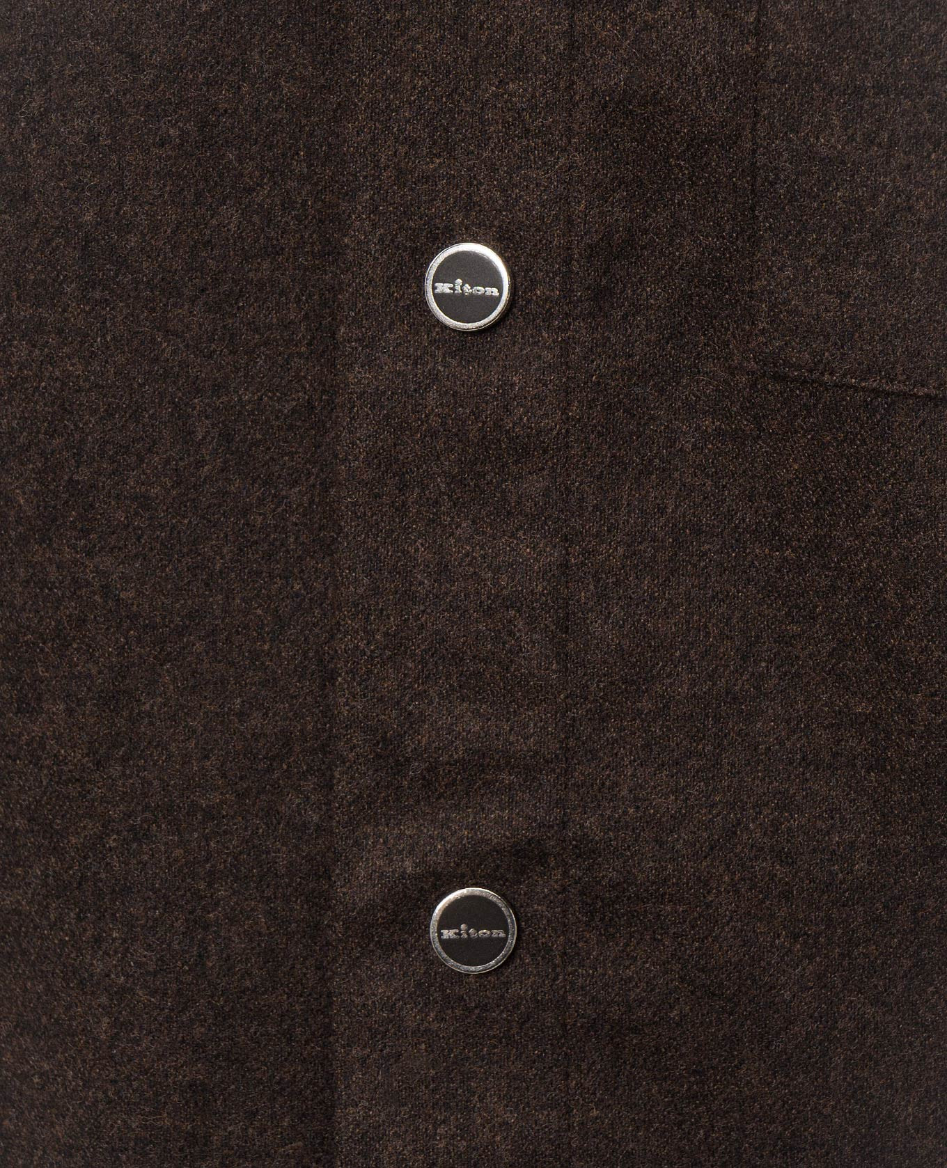 Brown wool shirt Kiton 5