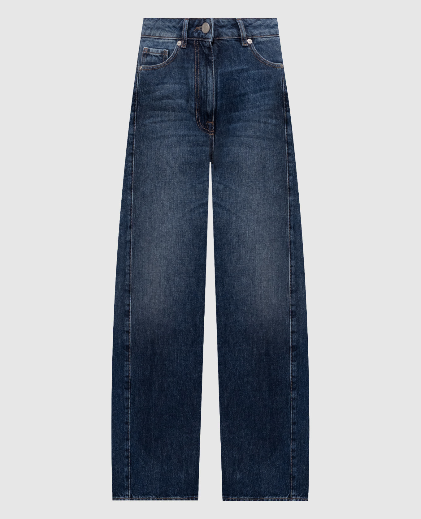 Blue jeans with a worn effect Peserico