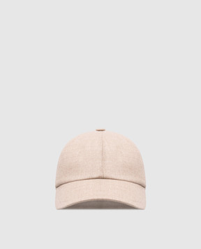 Enrico Mandelli Beige wool and cashmere cap CAP4015804