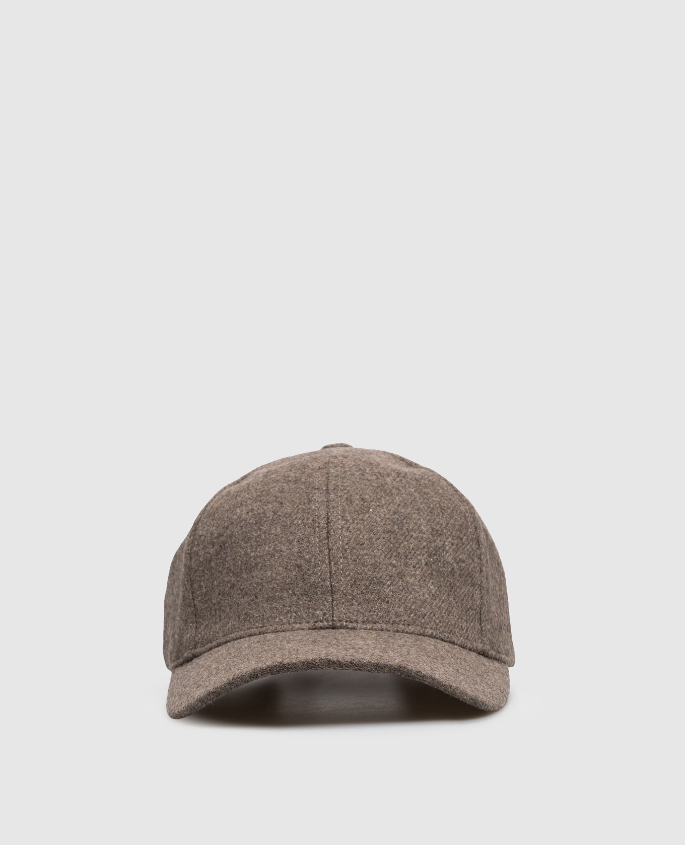 

Brown wool cap with logo embroidery Woolrich