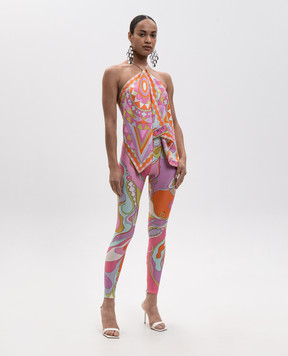 PUCCI Pink printed leggings 6HTT206H735