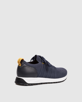 Doucal's Blue sneakers with logo DU3222SYDNPZ830