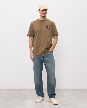 Iceberg Brown T-shirt with print F027627A