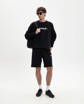 Off-White Black sweatshirt with print 44MBA054S26F002