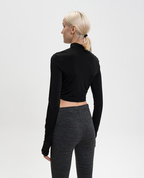 Off-White Black cropped top OFF Jer 2AD235C99JER002