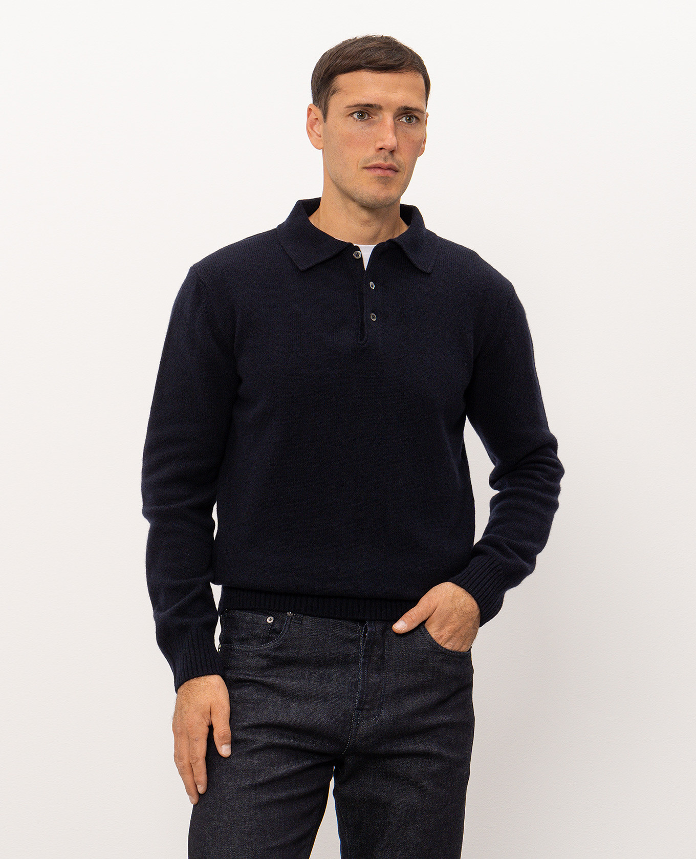 Blue wool and cashmere sweater Pini Parma 3