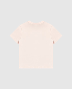 Dolce&Gabbana Children's pink T-shirt with embroidered logo L5JTNKG7PYF812+