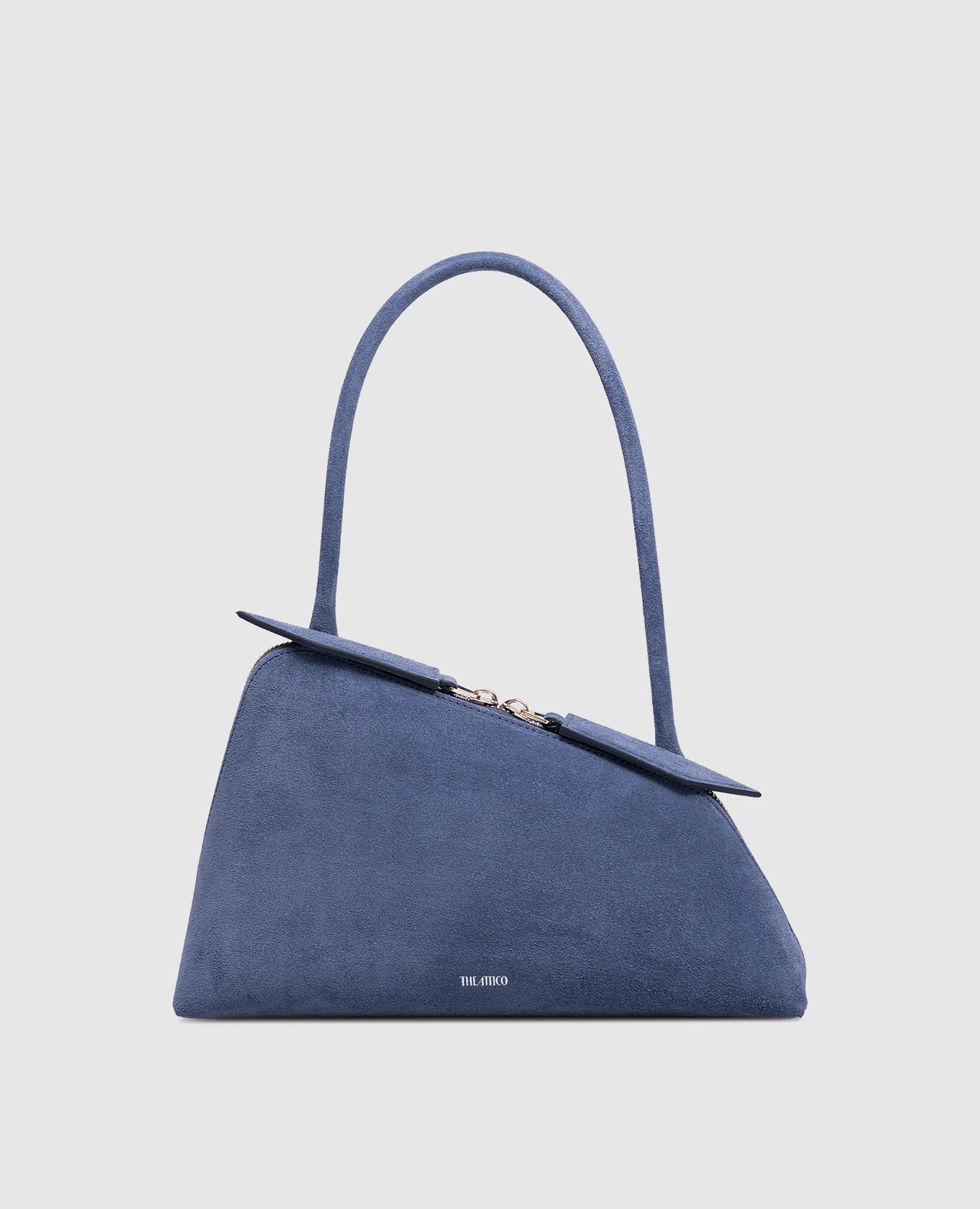 

Blue suede Sunrise bag The Attico