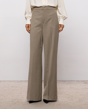 Twinset Khaki pants with wool 262TT2223
