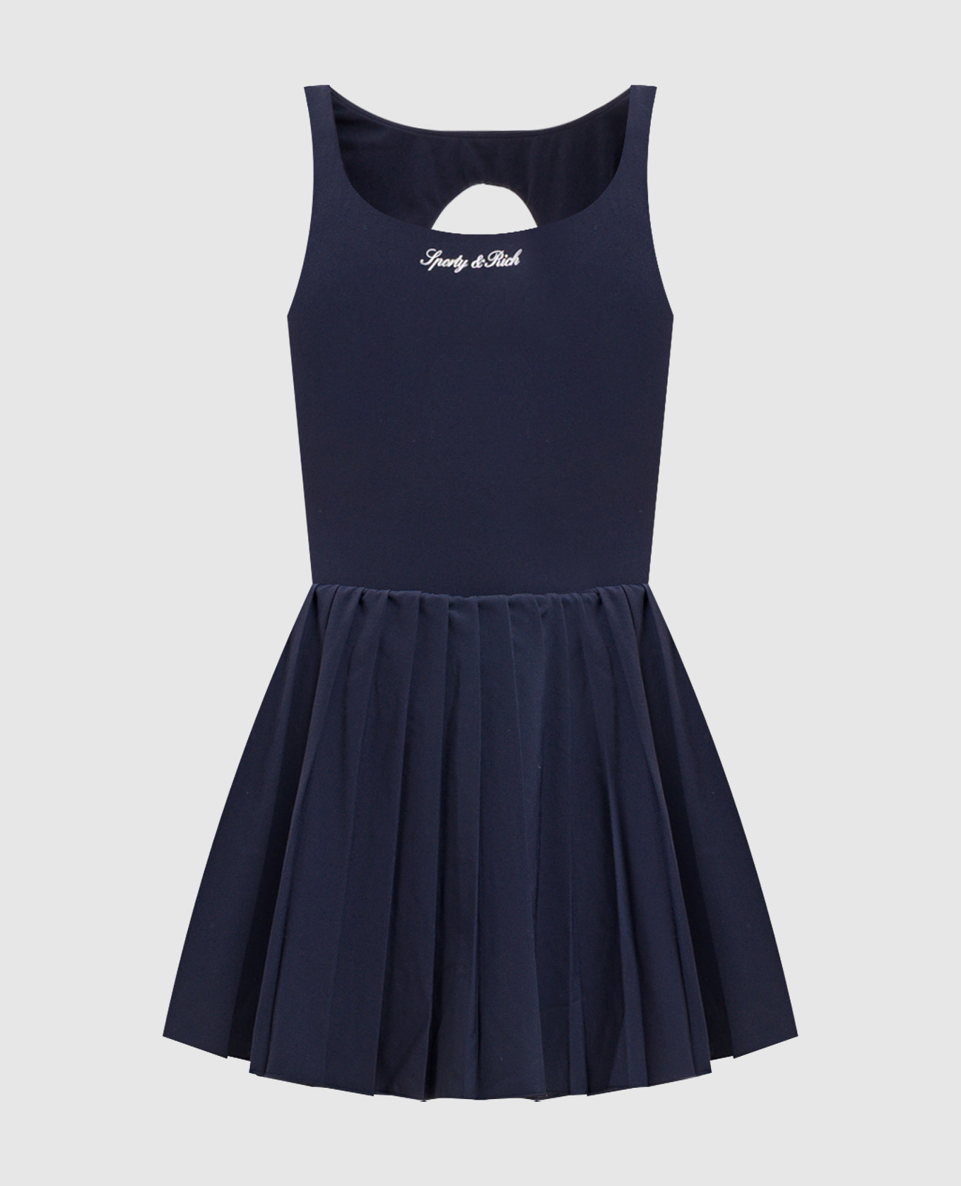 Blue pleated dress Sporty & Rich