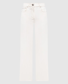 Peserico Ivory jeans with patch A04756TS07957