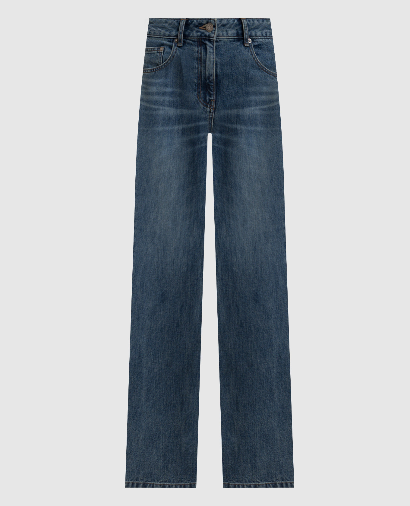 

Blue flared jeans with a distressed effect Juun.j