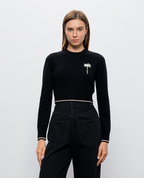 Palm Angels Black wool jumper PAWHE002KN001