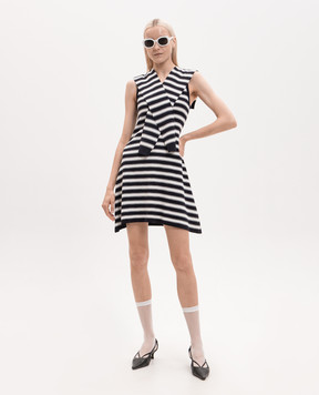 Juun.j Blue striped dress JW645UW02R