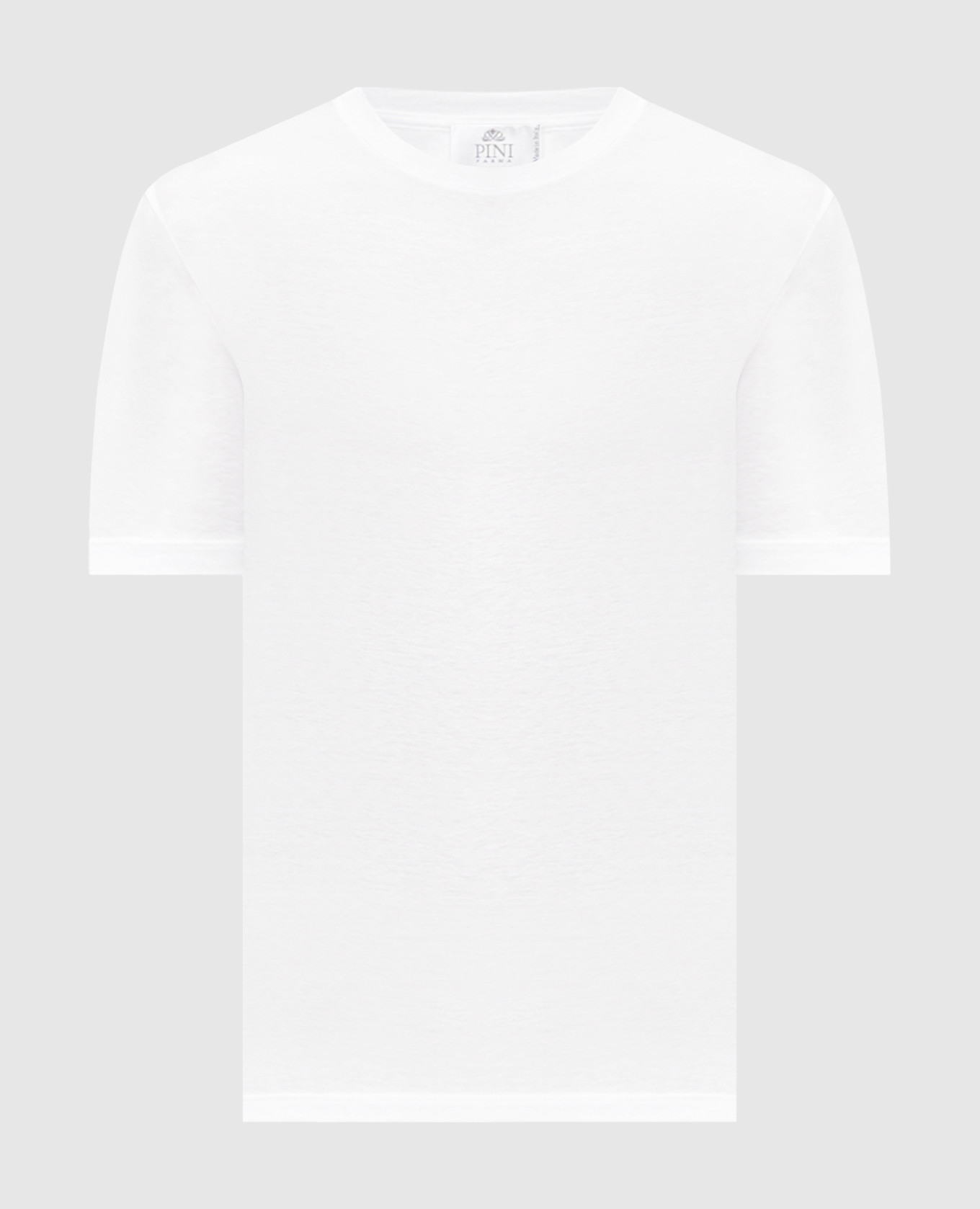 White straight-cut T-shirt