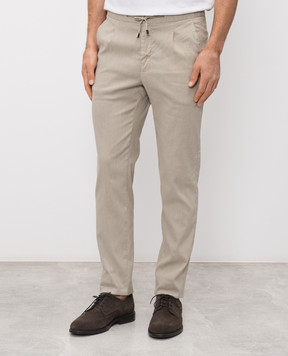 Enrico Mandelli Green linen pants GYM02B5654018