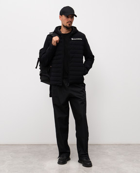Moncler Grenoble Black windbreaker with logo K20978G0003289ALV
