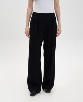 The Row Felicita black wool trousers 10533W4286