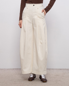 Brunello Cucinelli Ivory pants MP198P9022