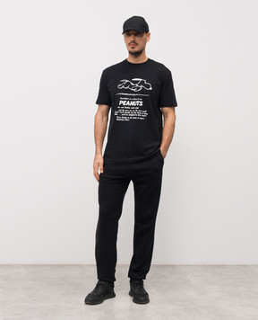 Iceberg Black T-shirt with print F0446325