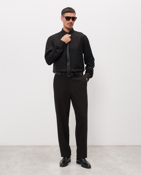 Tom Ford Black shirt with silk HRBF03SUS03