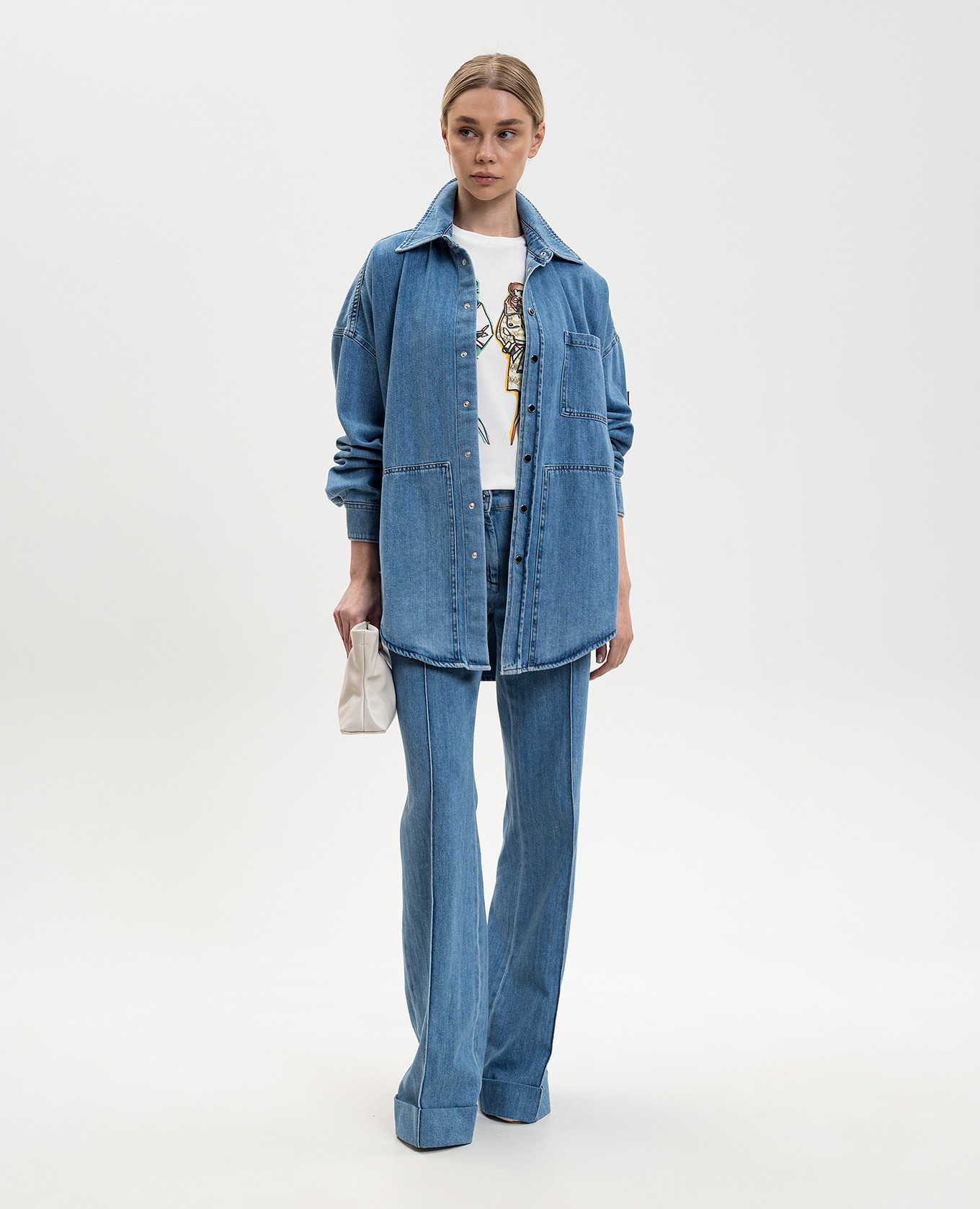 Blue flared jeans with cuffs Missoni 2