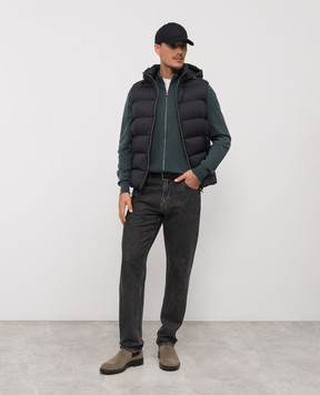 Kiton Green cashmere cardigan UMK1509