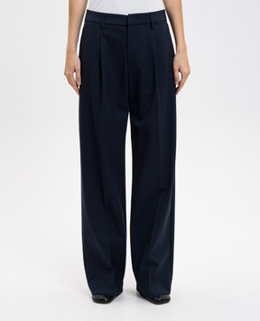 Dondup Blue wool pants DP840WS0115DXXX