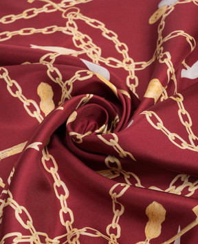 Givenchy Lucky Charms burgundy silk scarf 710011166002