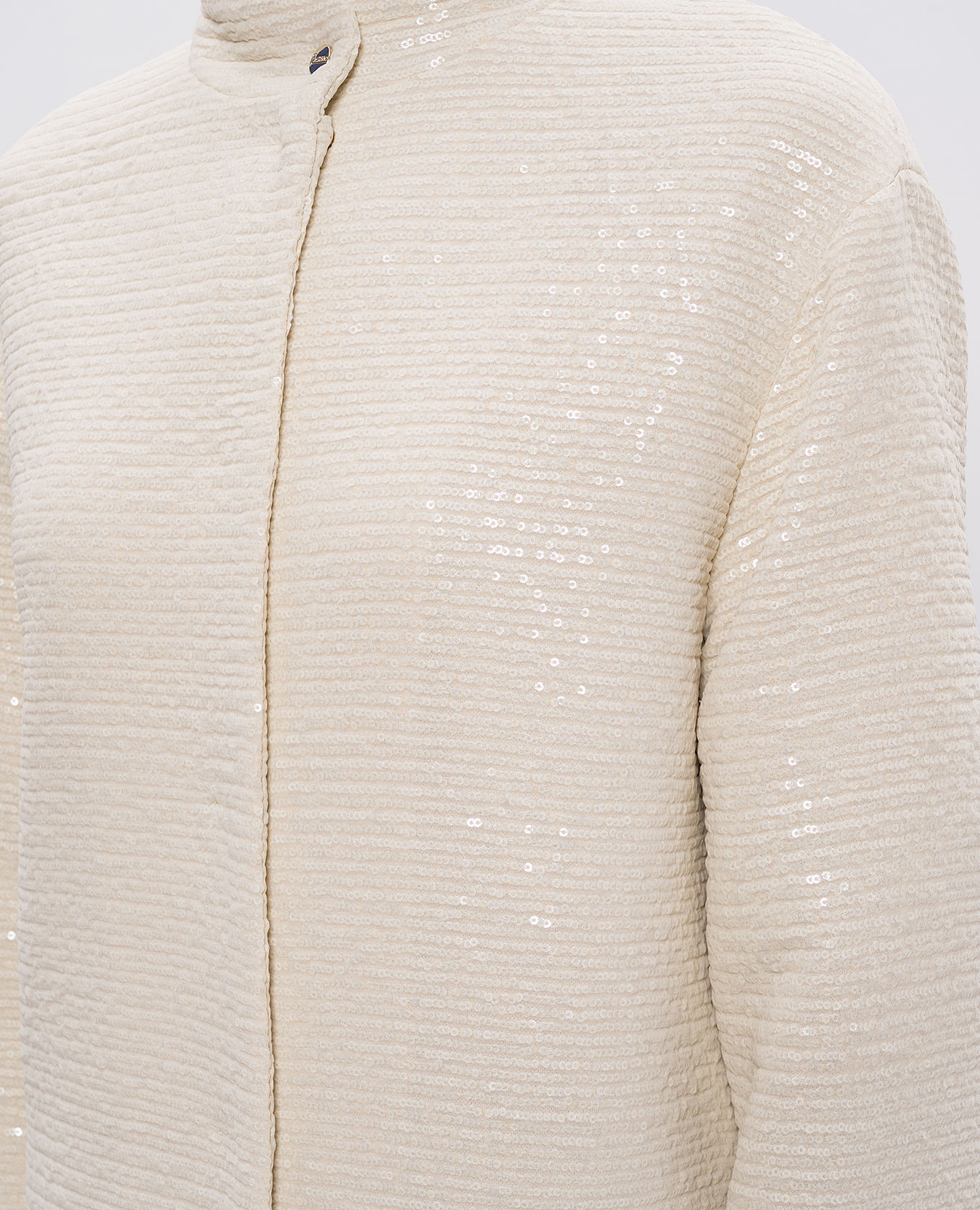 Beige sequined coat Herno 5