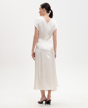 Victoria Beckham Aria ivory midi dress 1226WDR007292D