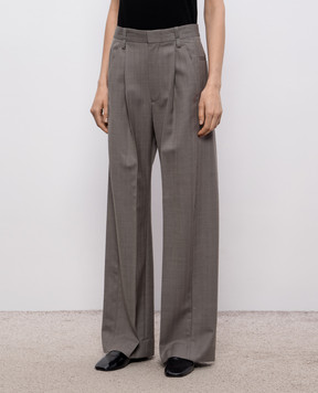 Victoria Beckham Gray wool pants 1226WTR007113A
