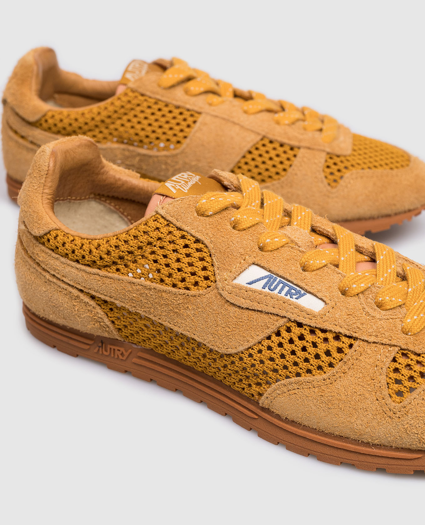 

Brown Windspin combination sneakers AUTRY