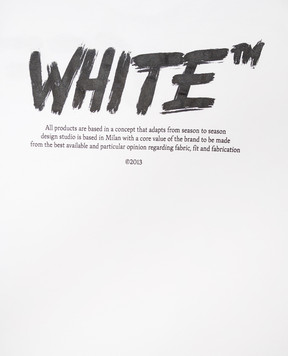 Off-White Children's white T-shirt with logo print 44BAA002F26J002